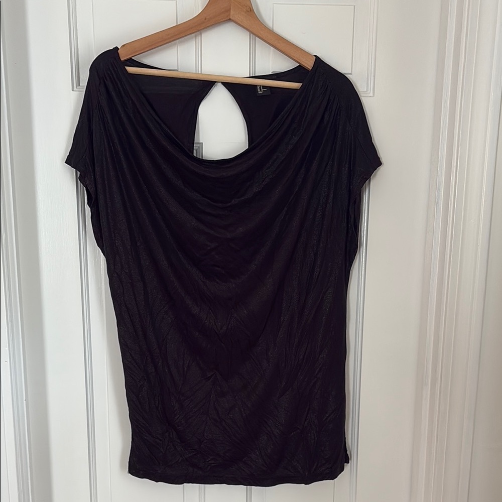 H&M Black Shine Going Out Top